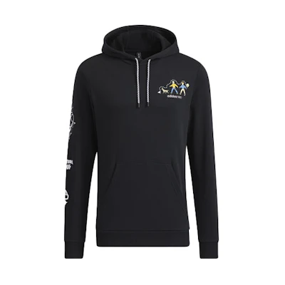 adidas Graphic Print Hoodie Black HG6589