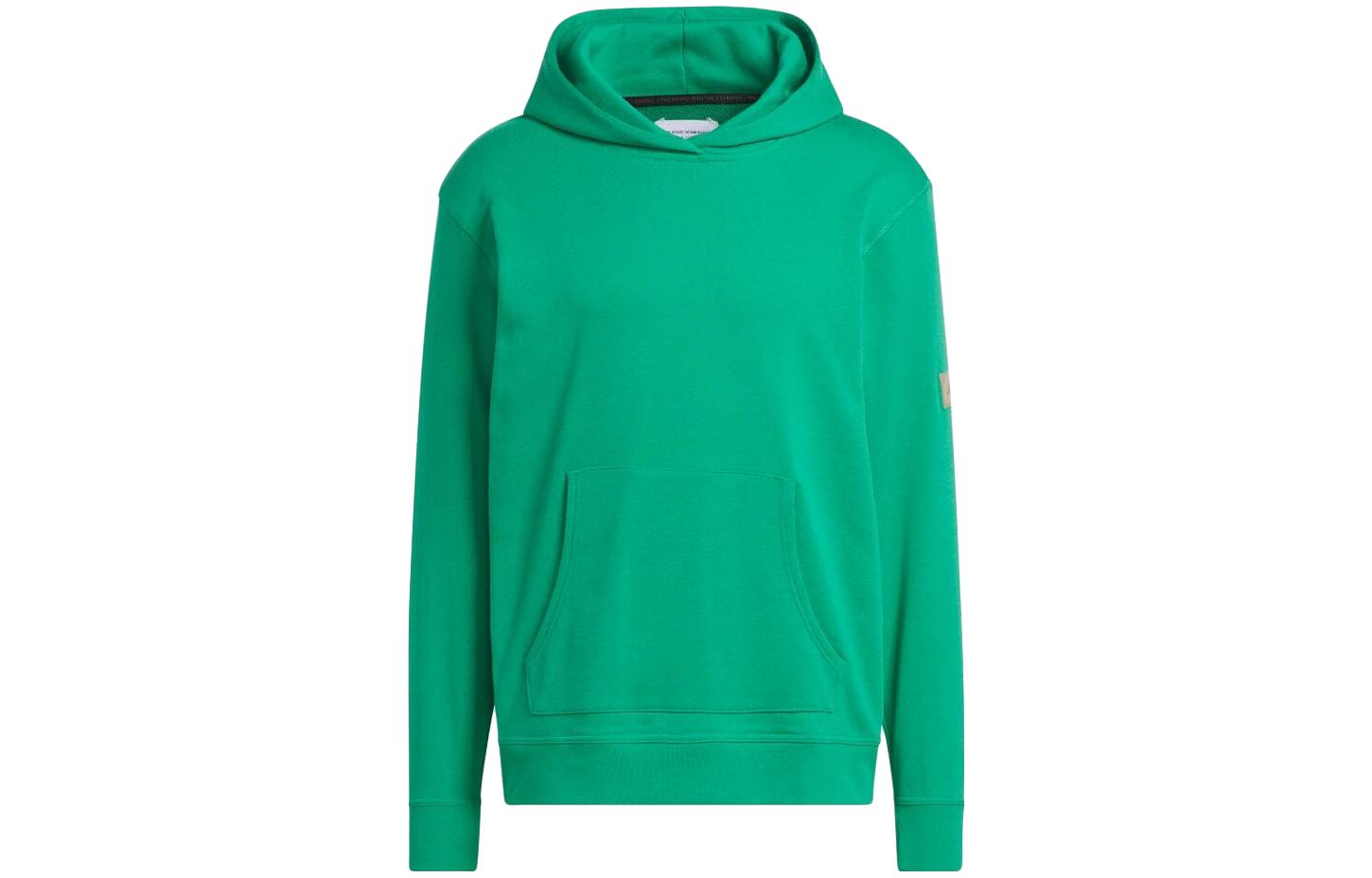 adidas Graphic Printed Logo Hoodie Green Japan Edition Long Sleeve HS3204-JAPAN