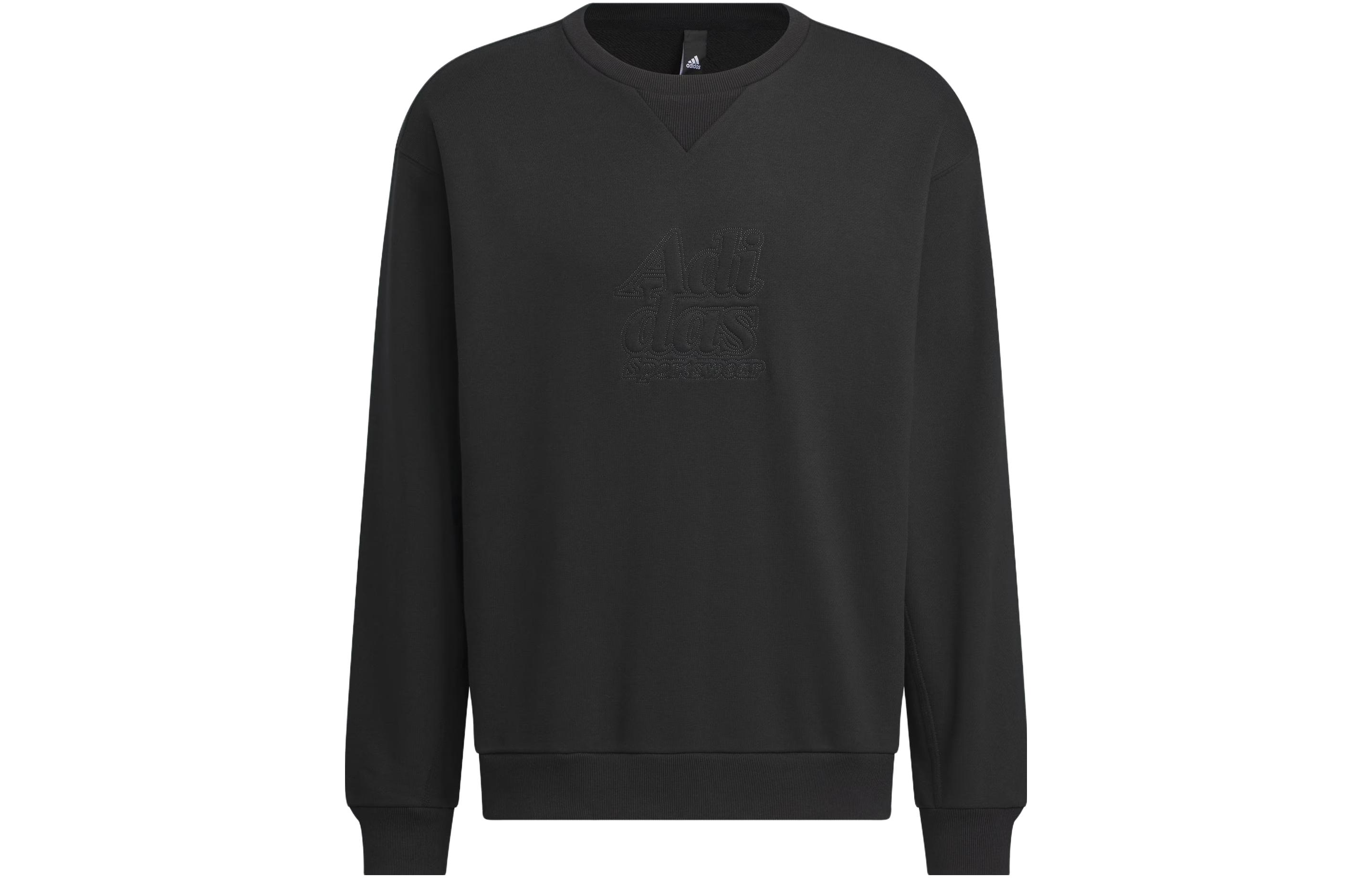adidas Graphic Sweatshirt Loose Fit Pullover Crewneck - Black IT3974