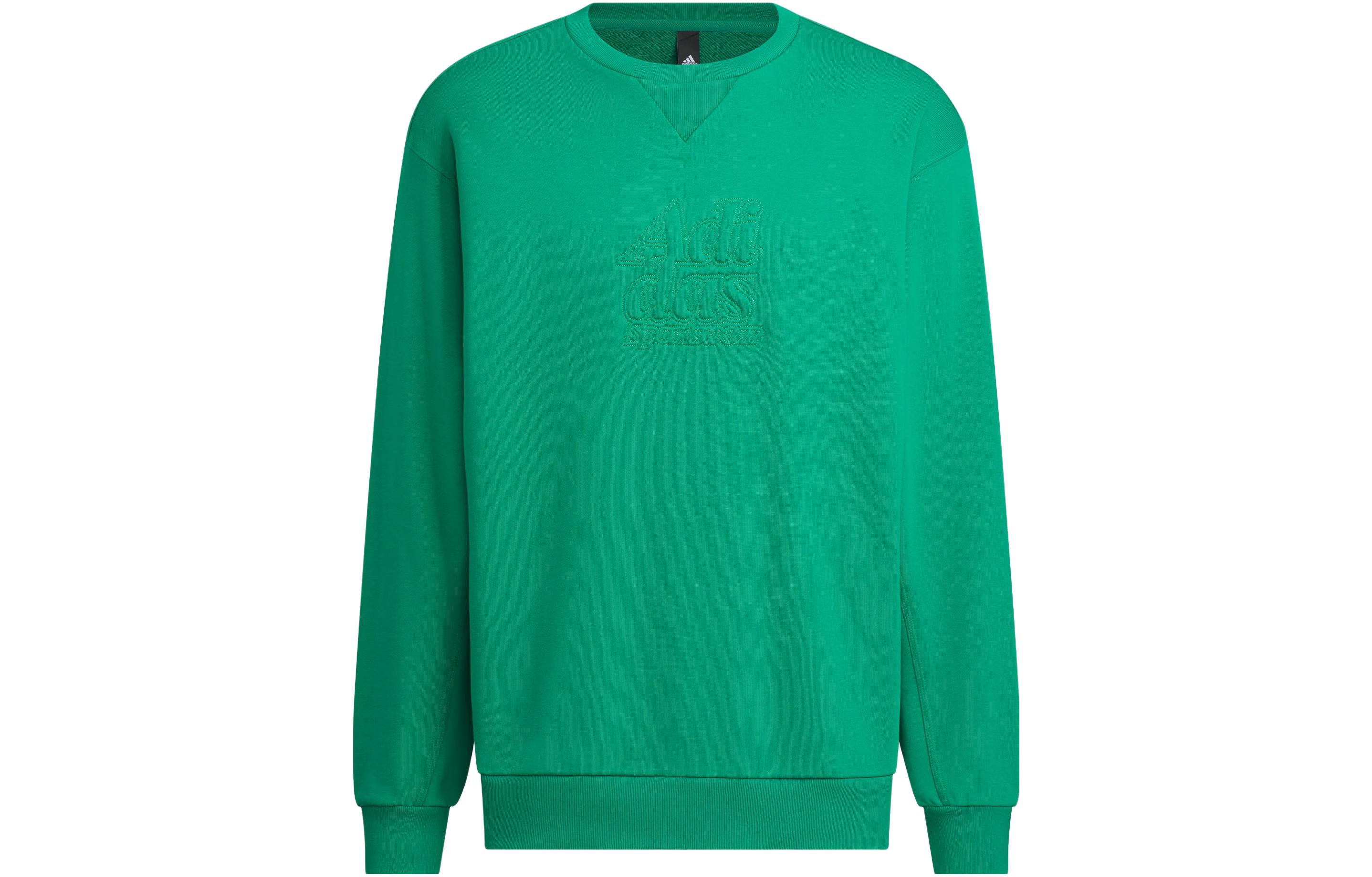 adidas Graphic Sweatshirt Pullover Crewneck in Smoky Green IT3976