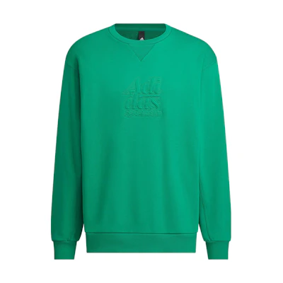 adidas Graphic Sweatshirt Pullover Crewneck in Smoky Green IT3976