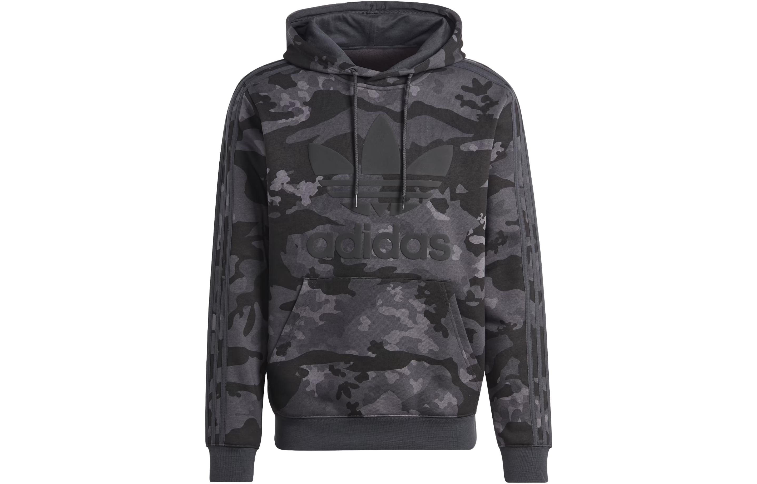 adidas Graphics Camo Hoodie All-Over Print Black IK3542