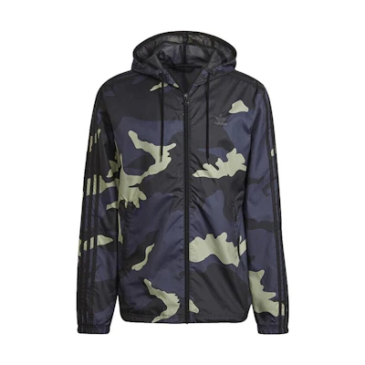 adidas Graphics Camo Logo Embroidered Windbreaker Jacket HF4876