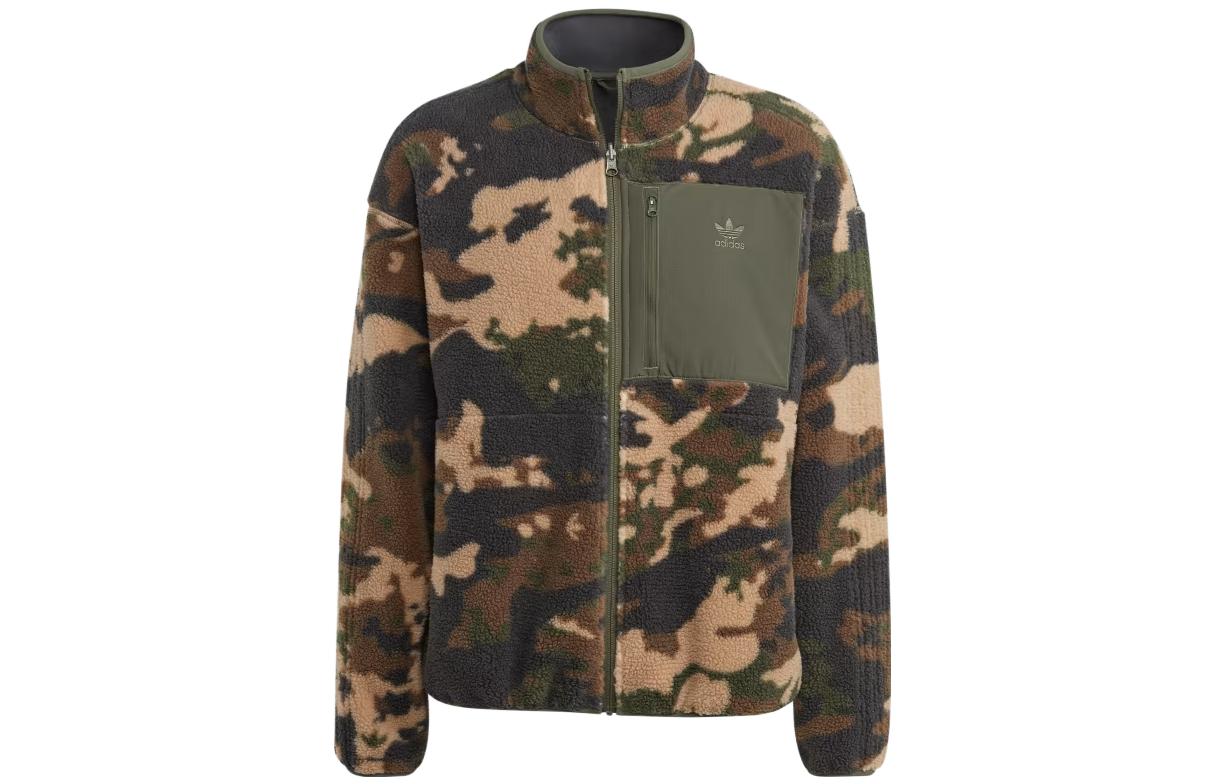 adidas Graphics Camo Reversible Fleece Jacket Shadow Green IP0279
