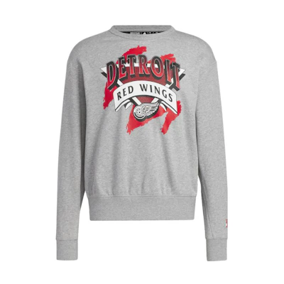adidas Gray Crewneck Logo Long Sleeve Sweatshirt HN6387