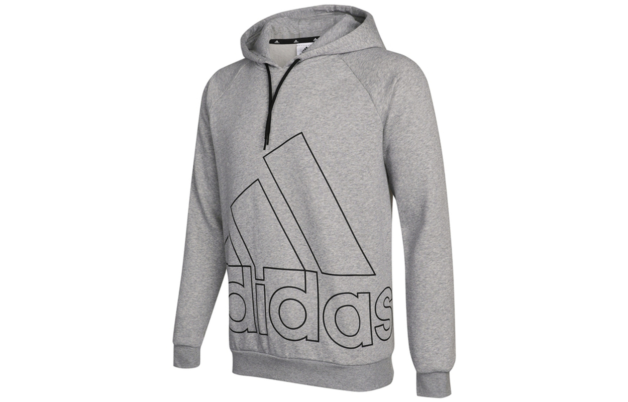 adidas Gray Hoodie - Casual, Comfortable, Warm Long-Sleeve Sweatshirt HB5091