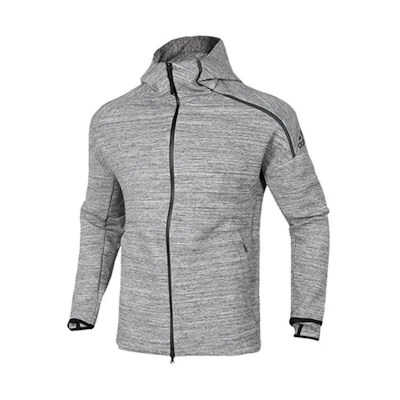 adidas Gray Knitted Athletic Hooded Jacket CG1484