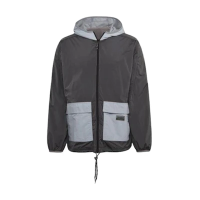 adidas Gray Outdoor Casual Hooded Utility Jacket GN3344