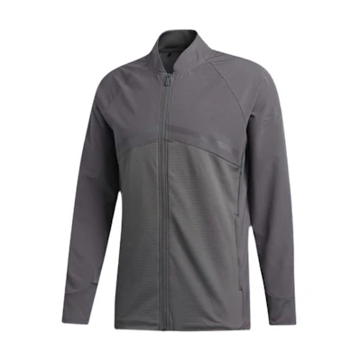 adidas Gray Patchwork Zip Casual Sports Jacket FQ8490