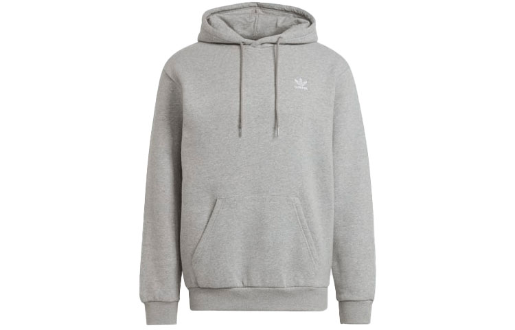 adidas Gray Pullover Hoodie Long Sleeve Sportswear H34654