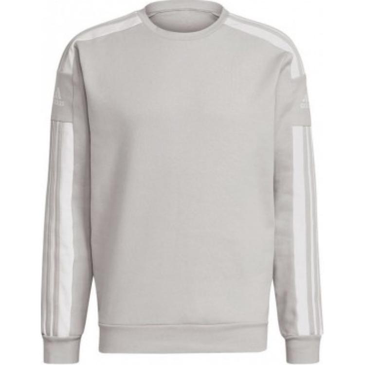 adidas Gray Pullover Sweatshirt with Solid Stripes GT6640