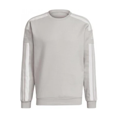 adidas Gray Pullover Sweatshirt with Solid Stripes GT6640