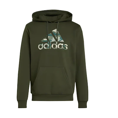 adidas Green Camo Letter Print Pullover Sweatshirt IW2683