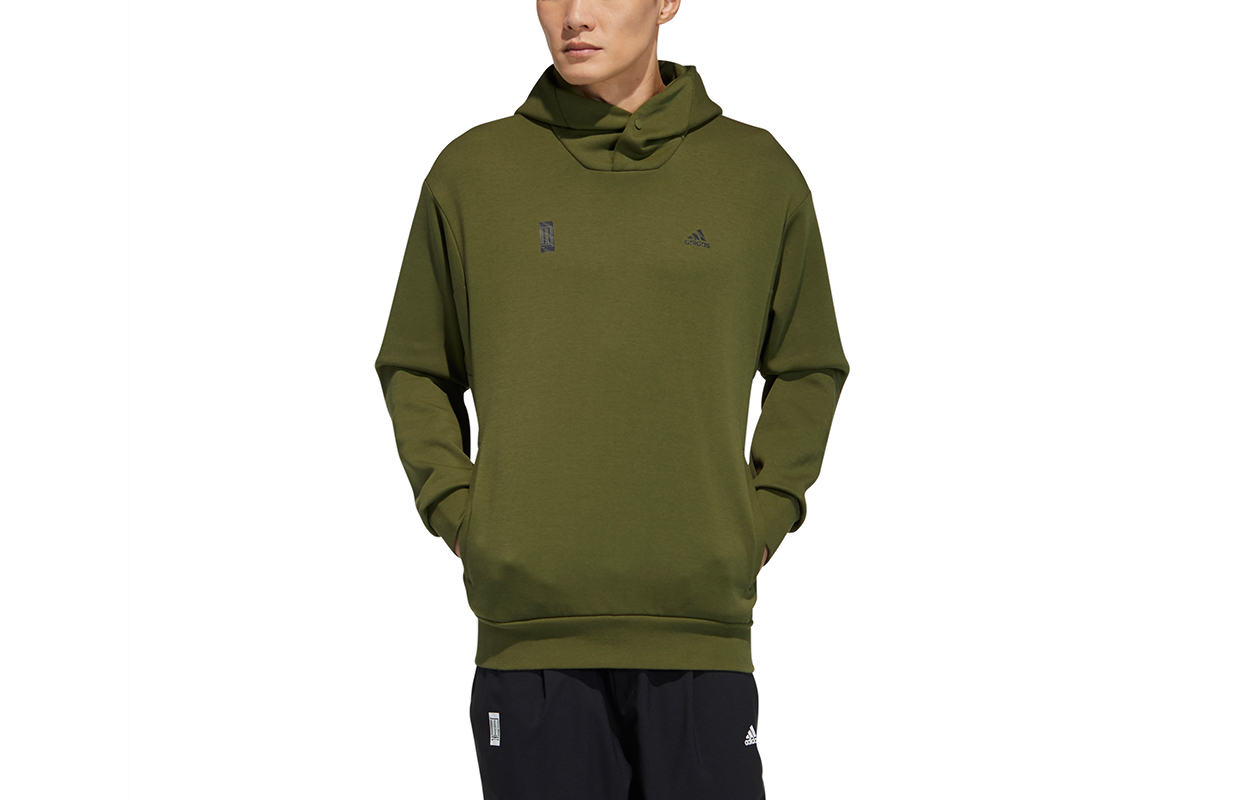 adidas Green Casual Pullover Hoodie Sweatshirt GP0923