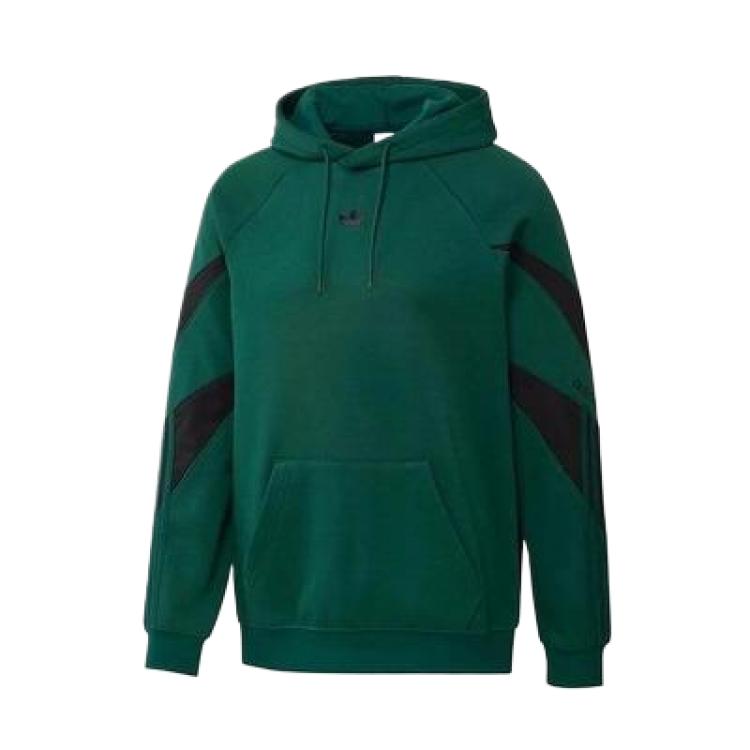 adidas Green Colorblock Pullover Hoodie H09030