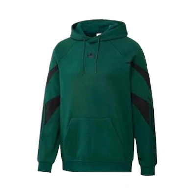 adidas Green Colorblock Pullover Hoodie H09030
