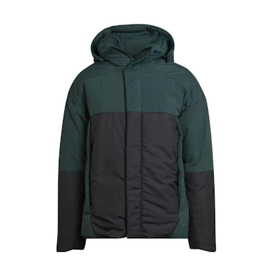 adidas Green Colorblock Zip-Up Hoodie Jacket HG6031