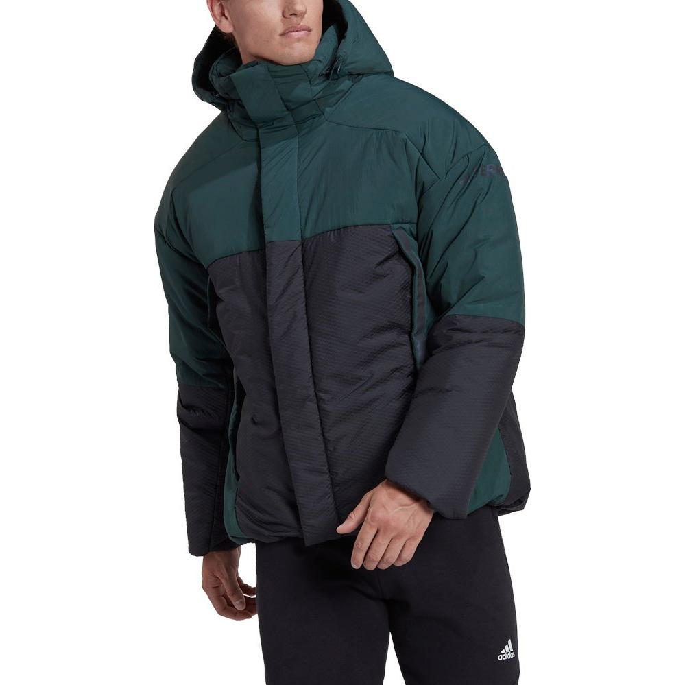 adidas Green Colorblock Zip-Up Hoodie Jacket HG6031 圖 6