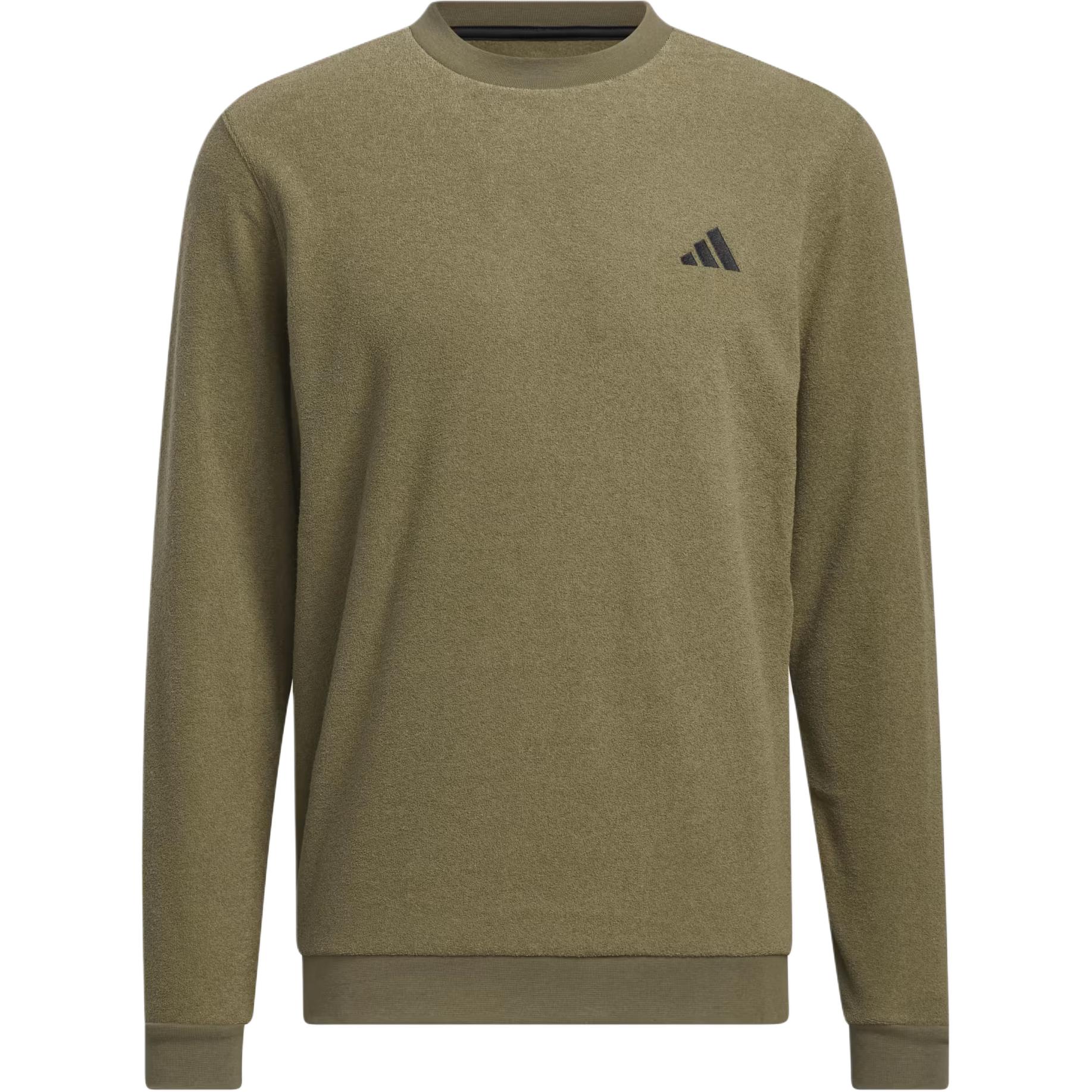adidas Green Crewneck Sweatshirt with Logo Print HZ8143