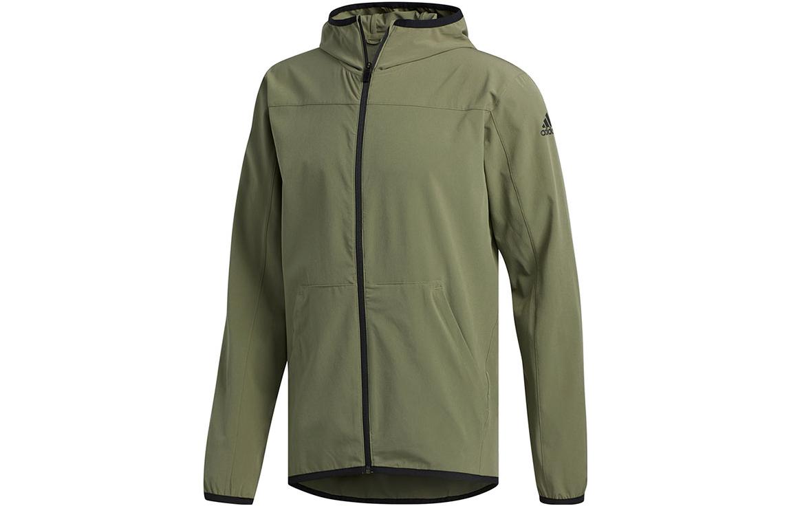 adidas Green Full-Zip Logo Long-Sleeve Jacket FL1508