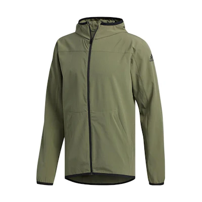 adidas Green Full-Zip Logo Long-Sleeve Jacket FL1508