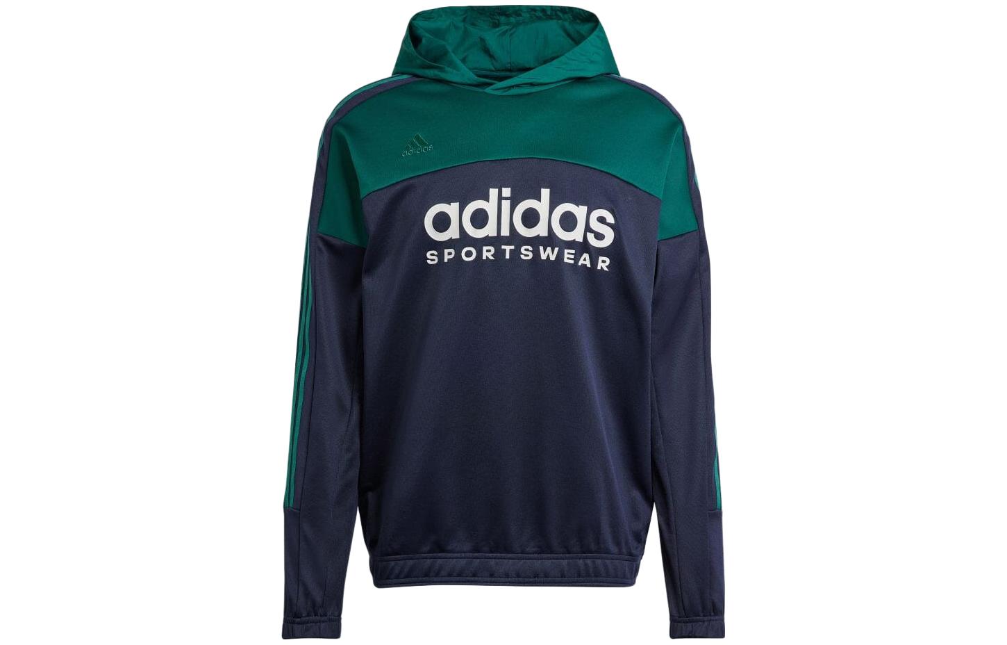 adidas Green Hoodie with Letter Logo Print Long Sleeves IP5022