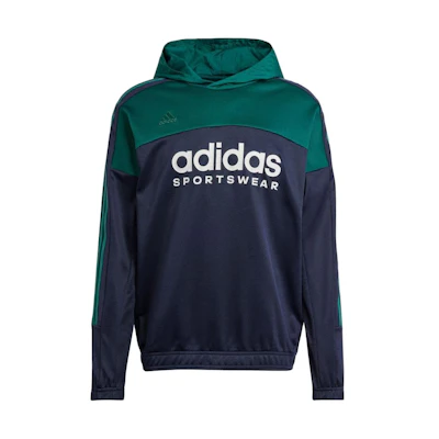 adidas Green Hoodie with Letter Logo Print Long Sleeves IP5022