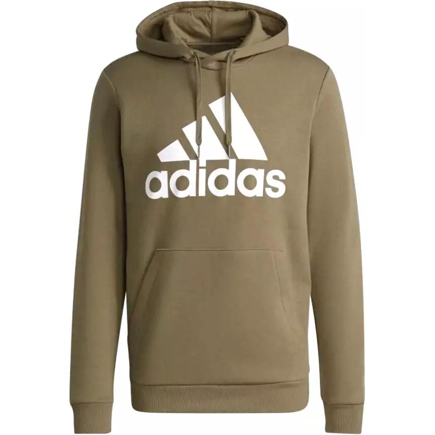 adidas Green Hoodie with Logo Print and Straight Long Sleeves POIZON240722201