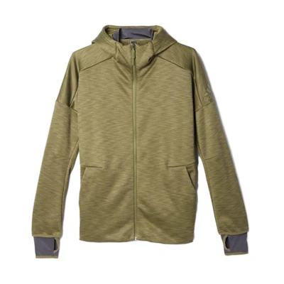 adidas Green Logo Print Hoodie Zip-Up Jacket S94830