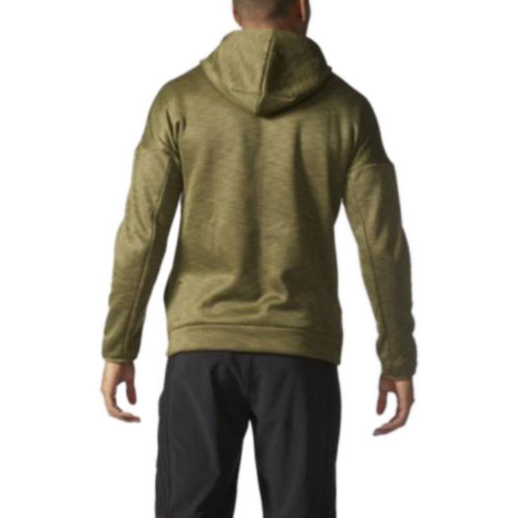 Purchase 阿迪达斯绿色标志印花连帽拉链夹克 S94830