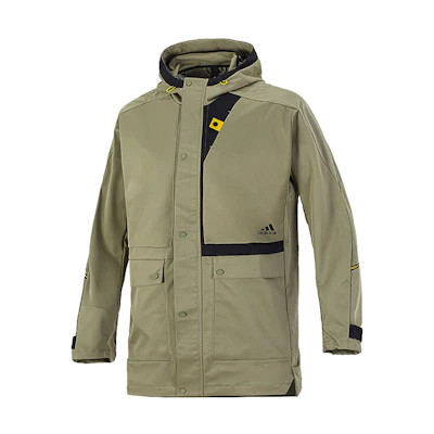 adidas Green Multi-Pocket Hooded Jacket H40229
