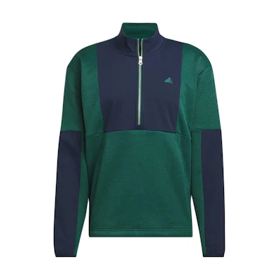 adidas Green Pullover Colorblock Long-Sleeve Sweatshirt IZ2929