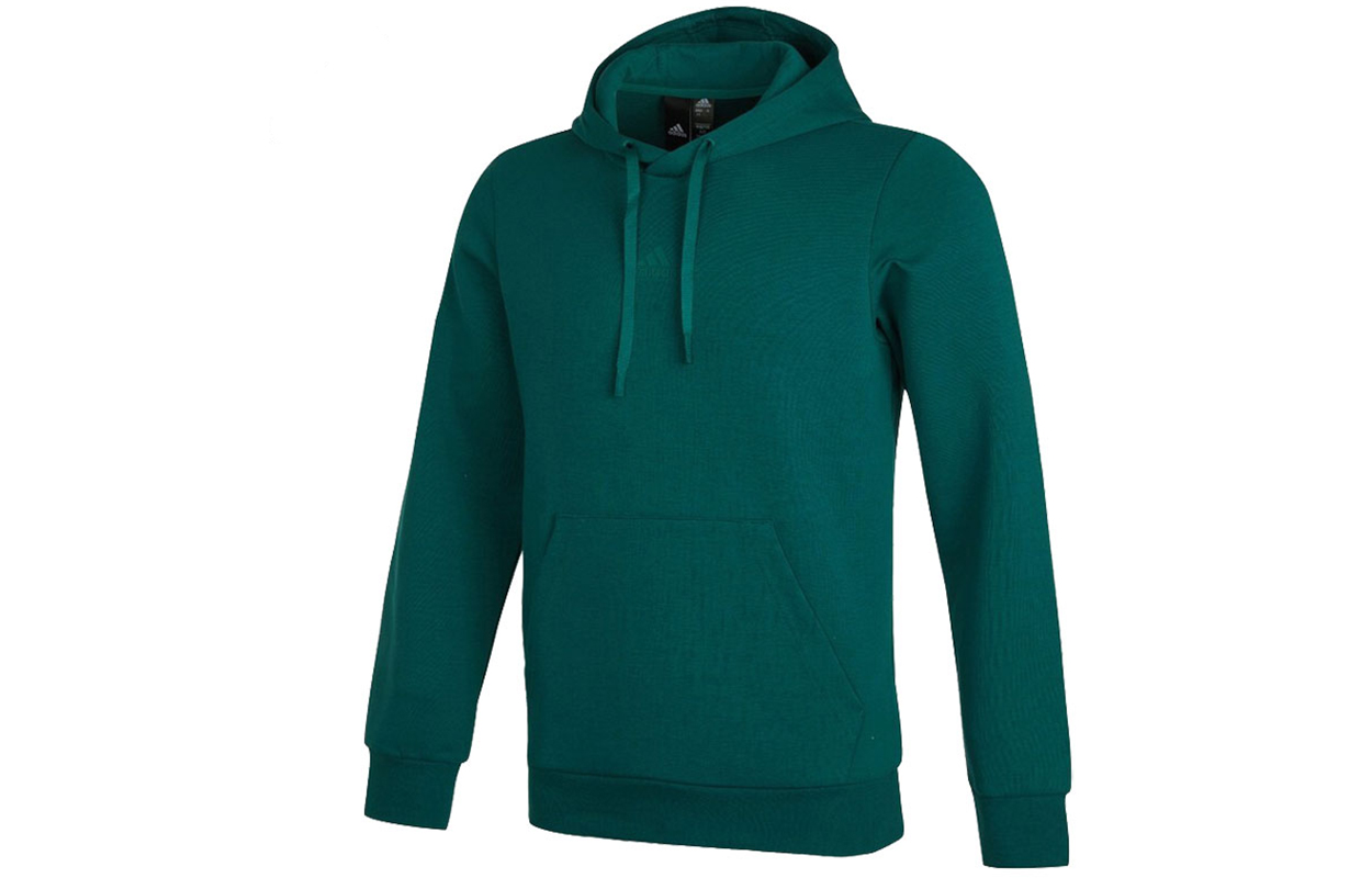 adidas Green Pullover Hoodie with Back Logo H39273