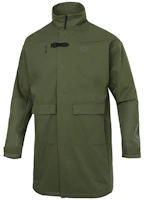 Order adidas 綠色扣式中長版戶外休閒外套 GU1767