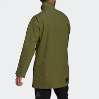Purchase adidas 綠色扣式中長版戶外休閒外套 GU1767