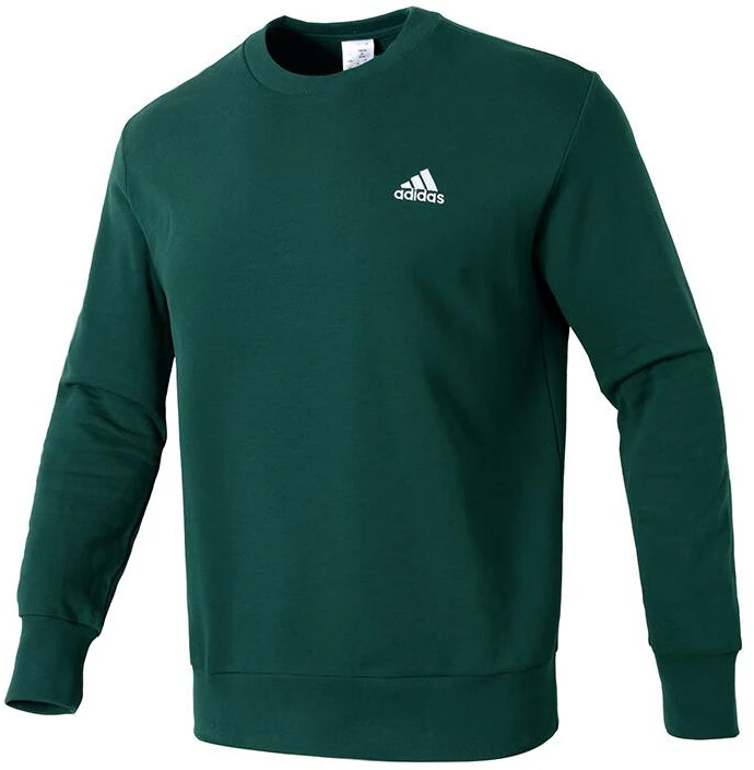 adidas-green-solid-color-crewneck-casual-training-sweatshirt-is-1320