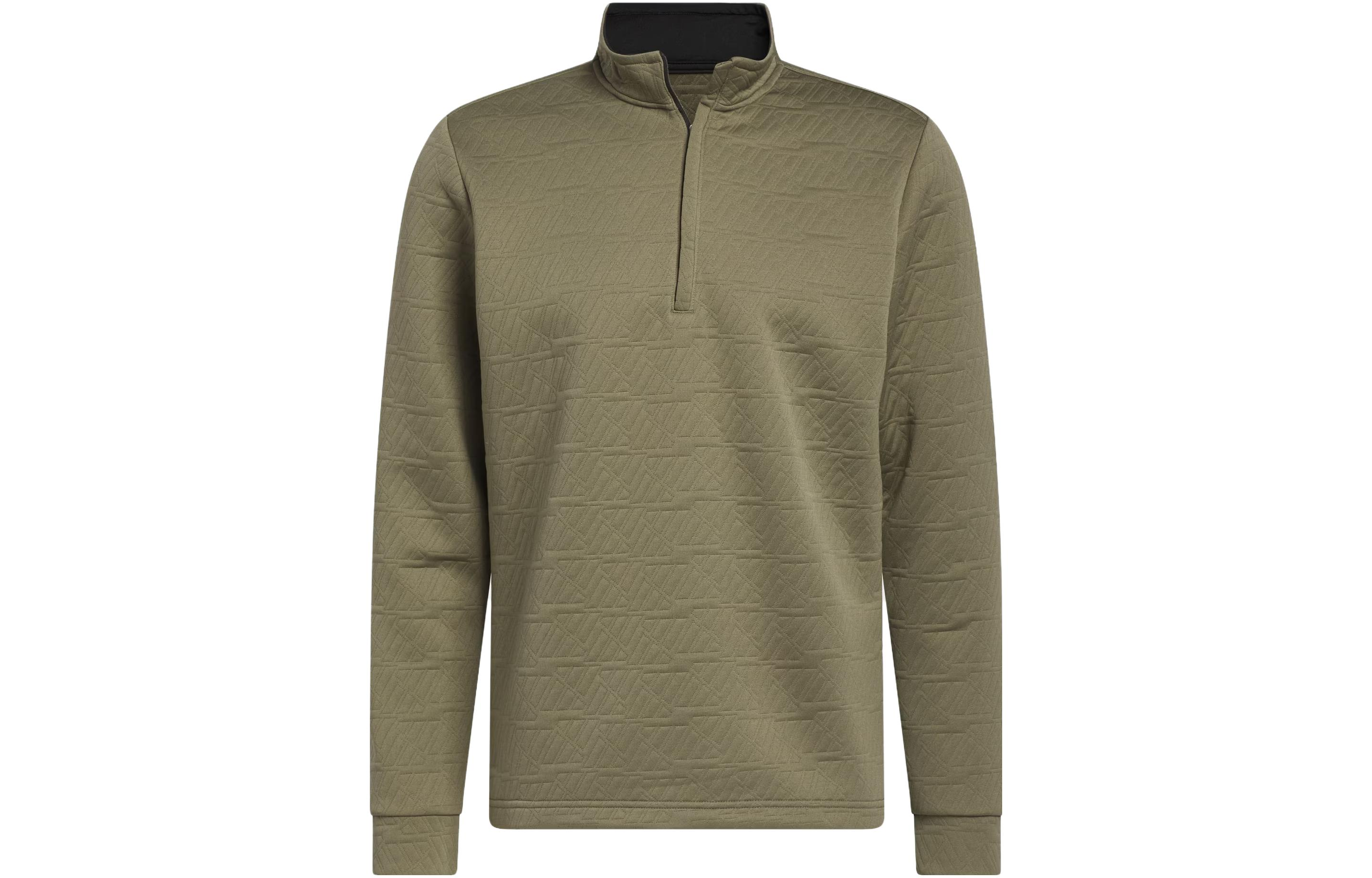 adidas Green Solid Color Half-Zip Pullover Sweatshirt Japan Edition HZ0424-JAPAN