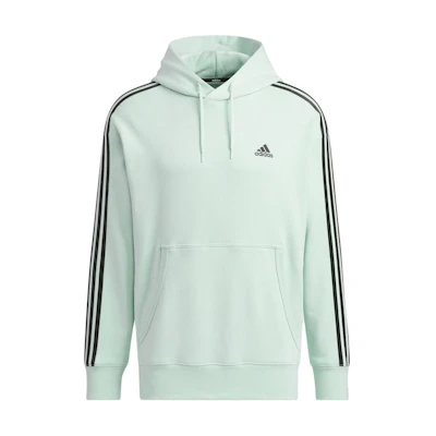adidas Green Striped Hoodie Long Sleeve Sweatshirt JF3986