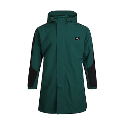 adidas Green Windproof Fleece-Lined Hooded Jacket GM4451