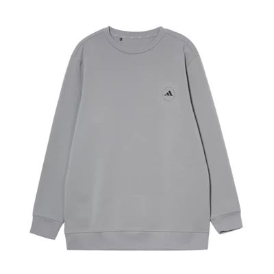 adidas Grey Crewneck Sweatshirt with Minimalist Logo Design IN6484