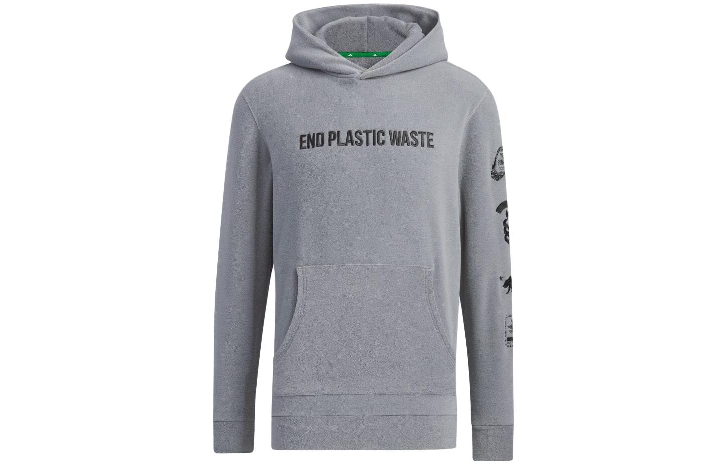 adidas Grey Graphic Logo Print Hoodie HY0945