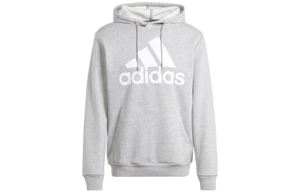 adidas Grey Hoodie with Letter Graphic Design IJ8910