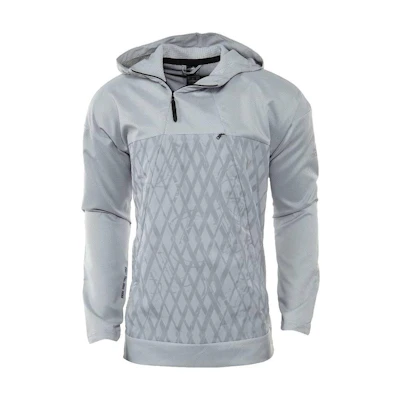 adidas Grey Hoodie with Plaid Pattern Print Long Sleeve AZ2044