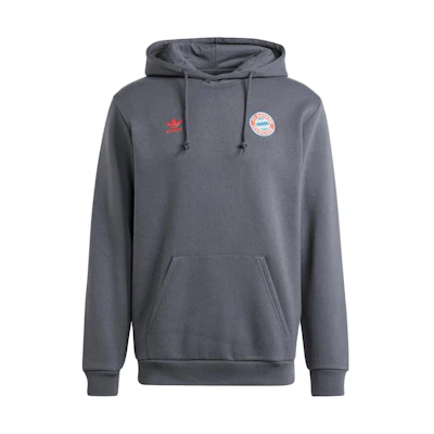 adidas Grey Letter Logo Pullover Hoodie Long Sleeve Casual Fit IL1032