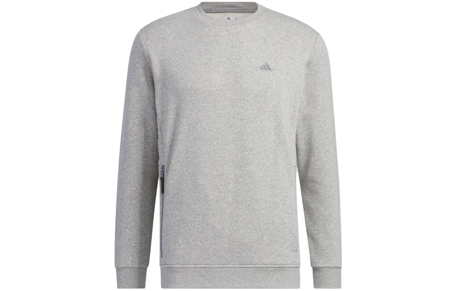 adidas Grey Logo Crewneck Long Sleeve Sweatshirt IA2608