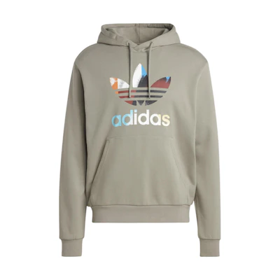 adidas Grey Pullover Sweatshirt with Logo Print Lettering IC5730