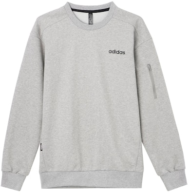 adidas 灰色純色圓領套頭休閒長袖上衣 JF3223 Buy adidas 灰色純色圓領套頭休閒長袖上衣 JF3223