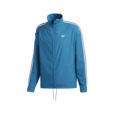 adidas Grid Wind Retro Sports Windproof Jacket Blue - Retro Track Jacket ED6269