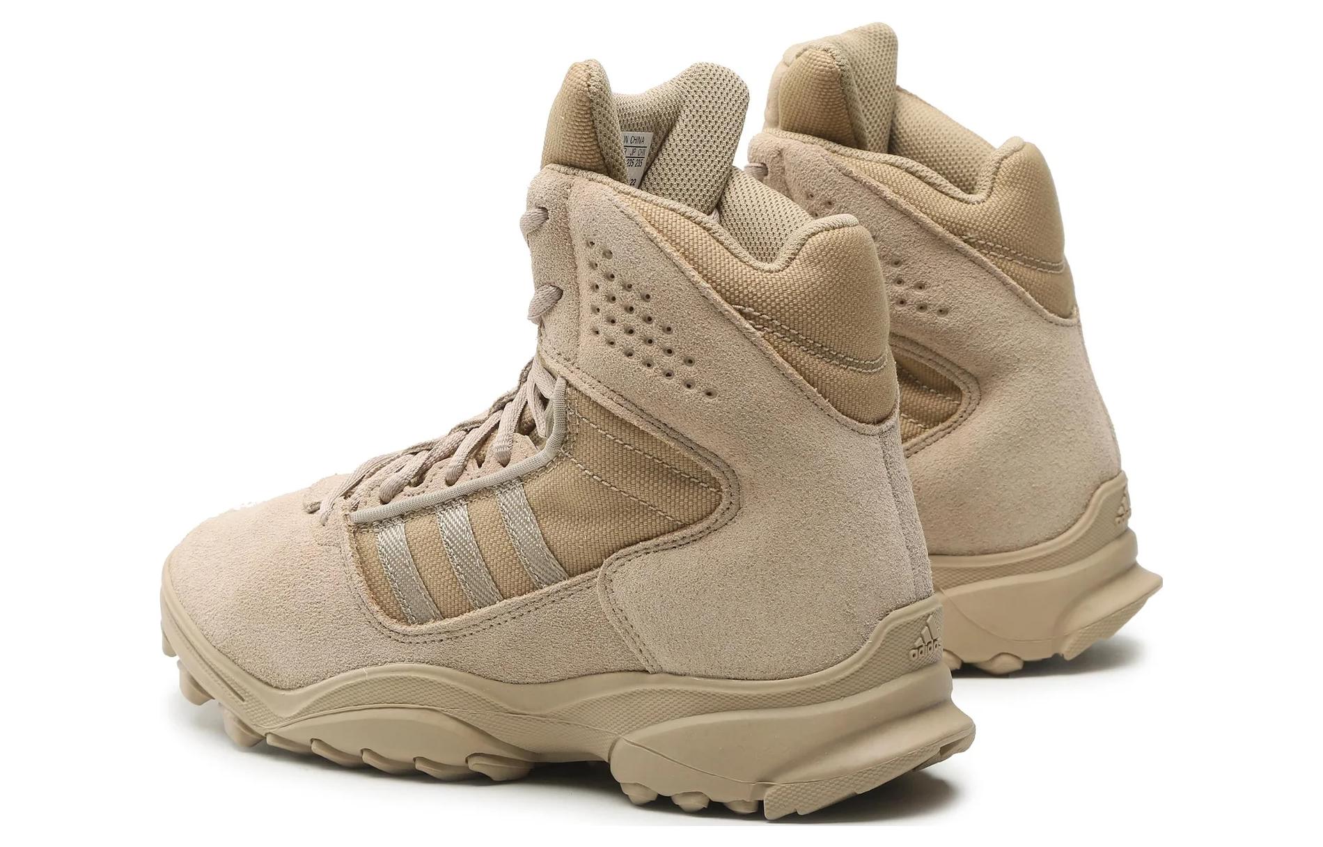 Shop adidas GSG-9.3.E 舒適 防滑耐磨 高筒 戶外功能鞋 米色