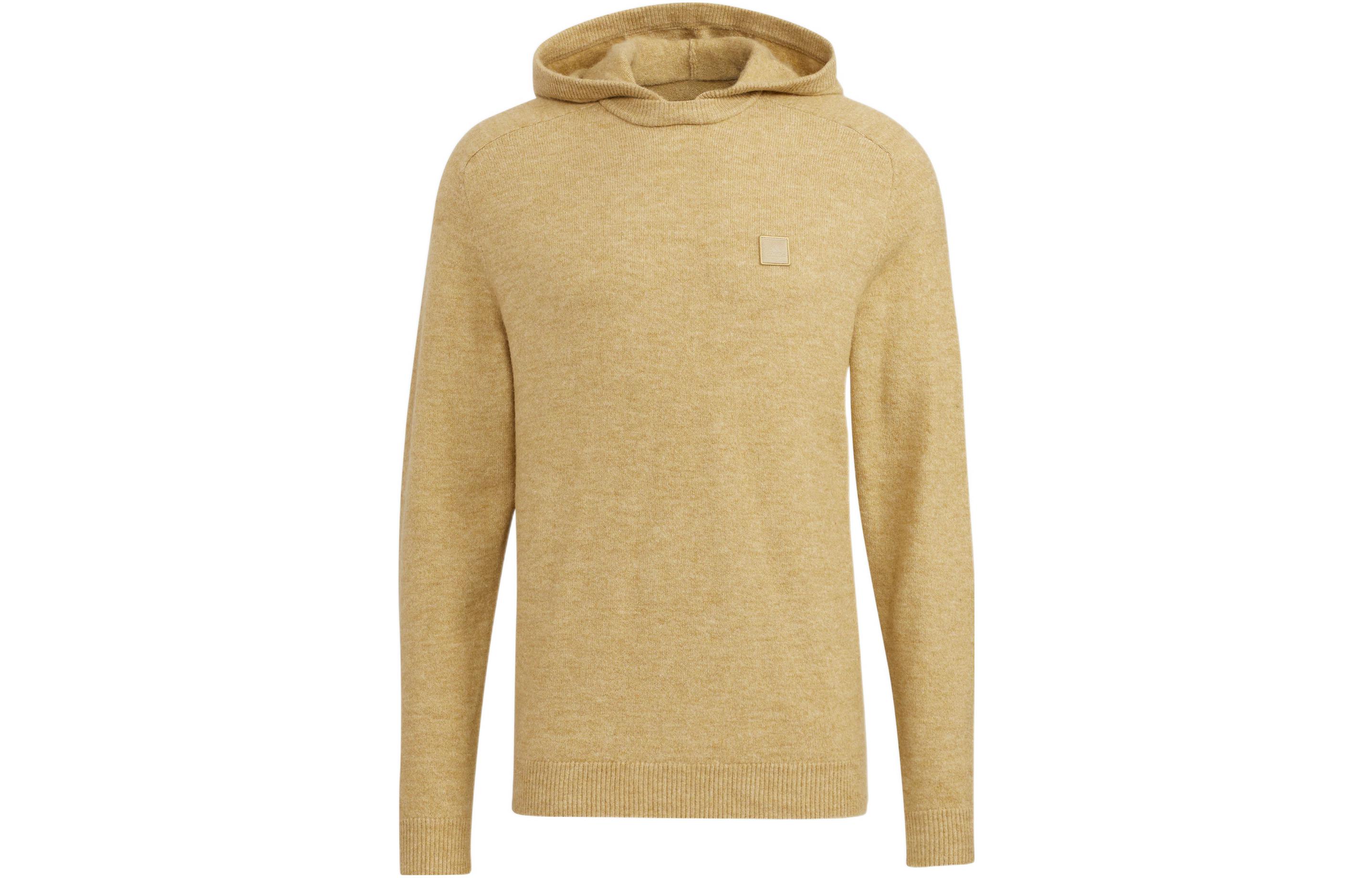 adidas GT Wool HD Embroidered Logo Hoodie Khaki HG3263